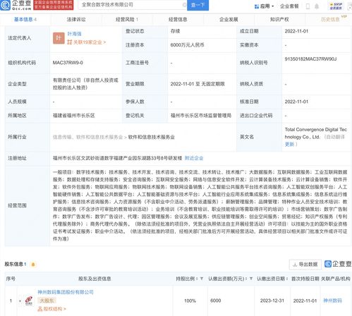 神州數碼設立數字技術子公司，注資6000萬深化服務布局